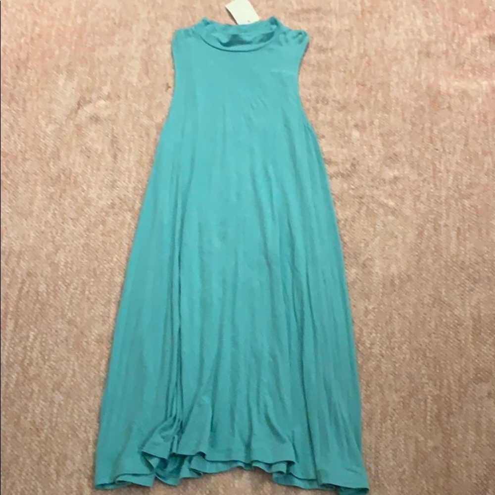 Turquoise flowy dress